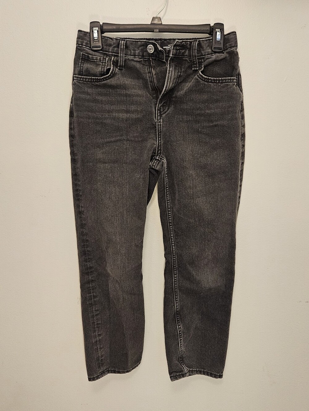 Girls High-Rise Black Denim Jeans